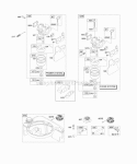 Carburetor Fuel Supply Diagram and Parts List for 111682-0143-E1  Briggs and Stratton Engine